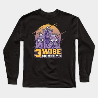 Three Wise Monkeys Long Sleeve T-Shirt